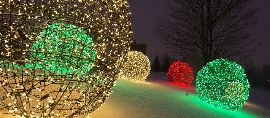 How to Make Christmas Light Balls